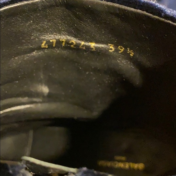 Balenciaga Navy Velvet Boots - Picture 3 of 4